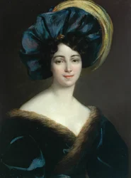 Eine modische Dame