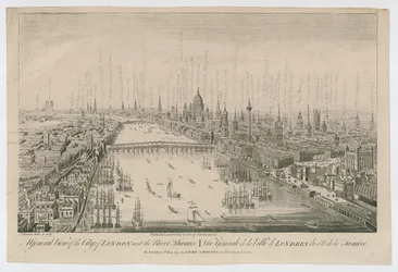 Eine Gesamtansicht der Stadt London