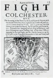 Ein großer und blutiger Kampf bei Colchester, gedruckt 1648