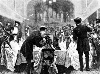 Eine Haarausstellung, 1872
