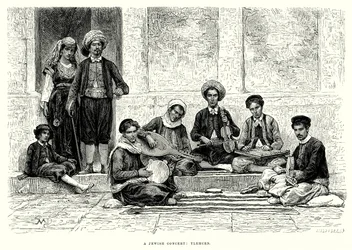 Ein jüdisches Konzert: Tlemcen (Gravur)