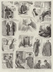 Ein vorübergehendes Missverständnis, das alles in Rauch aufging (Gravur)