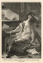 Eine liebeskranke Künstlerin nimmt Gift und stirbt schwanengleich an ihrem Klavier