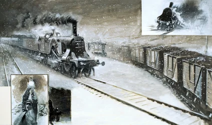 Ein dreifacher Zugunfall