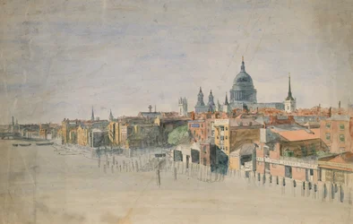 Ein Blick auf die Themse, London