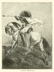 Abessinischer Reitersoldat