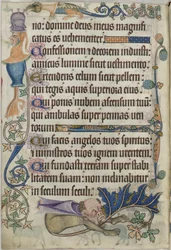 Psalm 103, mit Grotesken, aus dem 