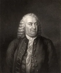 Albrecht von Haller, gestochen von W. Holl, aus „The National Portrait Gallery, Volume III“, veröffentlicht um 1820