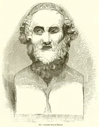 Antike Büste von Homer