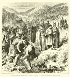 Angelsächsische kirchliche Gebräuche, Prüfung durch das heiße Eisen