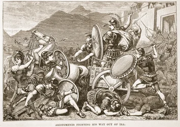 Aristomenes kämpft sich aus Ira heraus
