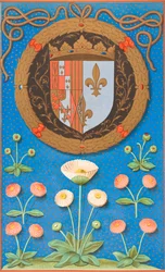Wappen und emblematisches Gerät von Marguerite Navarre, 1878