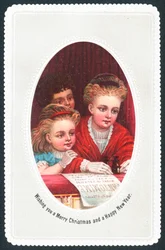 Im Theater, Weihnachtskarte