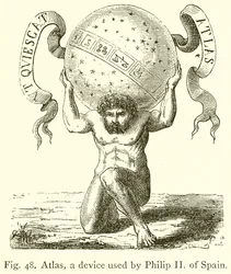 Atlas, ein Gerät, das von Philipp II. von Spanien verwendet wurde
