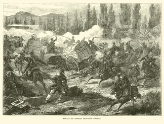 Angriff auf französischen Versorgungskonvoi, September 1870