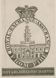 Abzeichen der Royal Exchange Assurance gegen Feuer