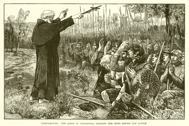 Bannockburn: Der Abt von Inchaffray segnet die Schotten vor der Schlacht