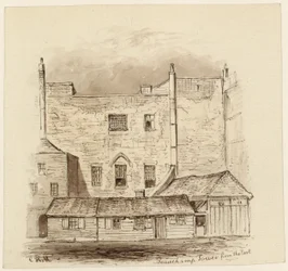 Beauchamp Tower von Osten (Tinte auf Papier)