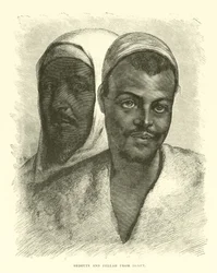 Beduine und Fellache aus Ägypten