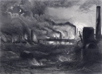 Black Country, nahe Bilston, Staffordshire, aus 