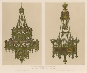 Messingkronleuchter von F Barbedienne, Paris, Messrs Hulett und Co, London
