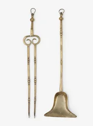 Messingzange und Schaufel, ca. 1650-99