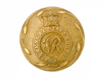 Knopf, Bengal Staff Corps, 1861-1876