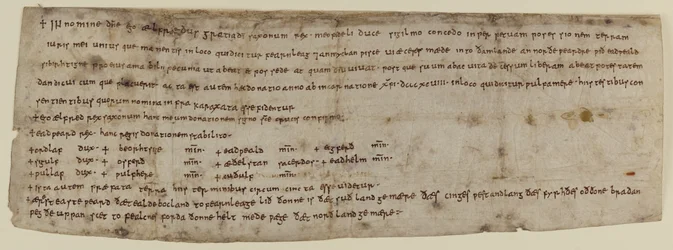 CCA-ChAnt/F/150 Charta von König Alfred, ca. 898