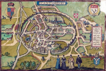 CCA-PRINDRAW/3/A/1 Canterbury Karte, ca. 1588