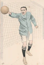 Torwart der Cambridge University und der Corinthian