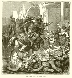 Kambyses tötet den Apis