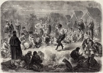 Lagerleben unter den Bundestruppen in South Carolina