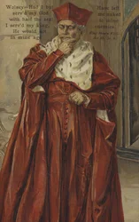 Kardinal Wolsey, aus Shakespeares König Heinrich VIII.
