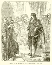Karl I. nimmt den Platz des Sprechers ein