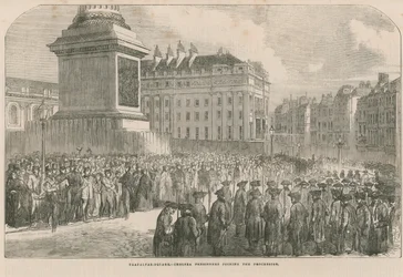 Chelsea-Pensionäre, die sich der Prozession anschließen