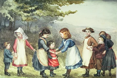 Kinderspiele, ca. 1880