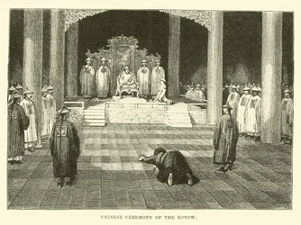 Chinesische Zeremonie des Kotow
