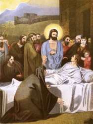 Christus und die Witwe von Nain