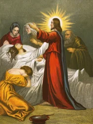 Christus erweckt die Tochter des Jairus