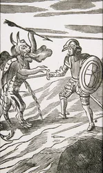 Christian und Apollyon, aus der 13. Ausgabe von 