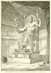 Chryselephantine Statue des Zeus Olympios, restauriert