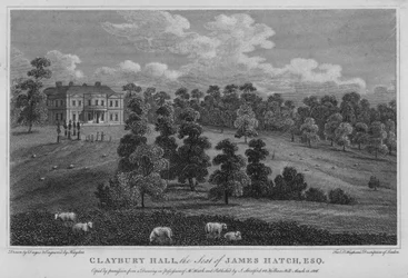 Claybury Hall, der Sitz von James Hatch (Gravur)