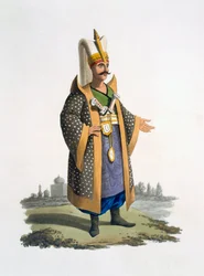 Oberst der Janitscharen mit Juwelen und Dolchen, 1818