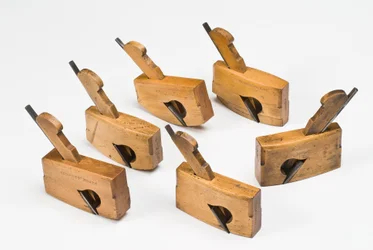 Kompass- und Flachsohlen-Rabbet-Hobel, spätes 19. Jahrhundert