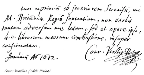 Conr. Vorstius (berühmter Theologe)