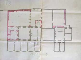 Vertragszeichnung für das Untergeschoss der Royal Institution, 1800