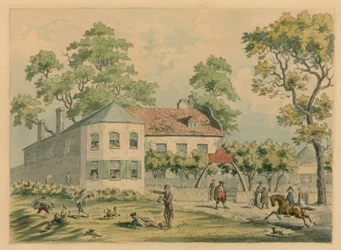 Copenhagen House, London; Original-Aquarell von F. W. Pailthorpe