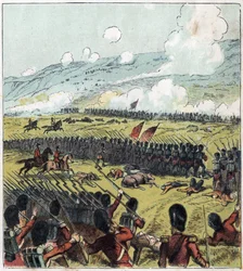 Krimkrieg (1853-1856): Die Schlacht an der Alma zwischen der russischen Armee und einer britischen, französischen und türkischen Koalition am 20/09/1854. "Die Schlacht an der Alma"