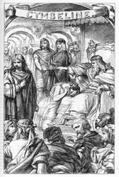 Cymbeline - (Die Tragödie von Cymbeline, König von Britannien) - Illustration in „Gesammelte Werke von William Shakespeare“ 1866 - Die Illustrationen und die allgemeine Form dieser Ausgabe sind von Cassell