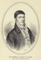 Dan Donnelly, Champion von Irland, nach einem Miniaturbild von George Sharples